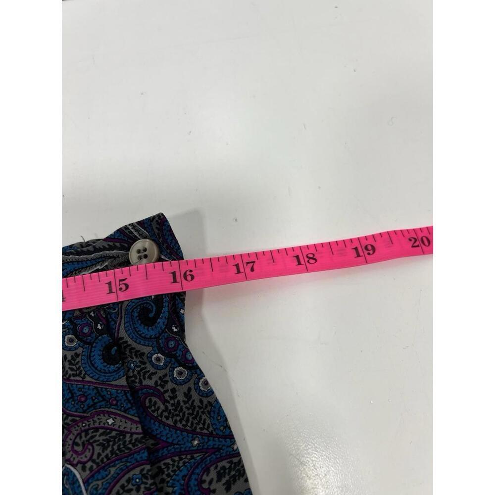 Vtg Pendleton Country Sophisticates Blue Purple Paisley  Rayon Skirt Size 14 - Picture 6 of 7